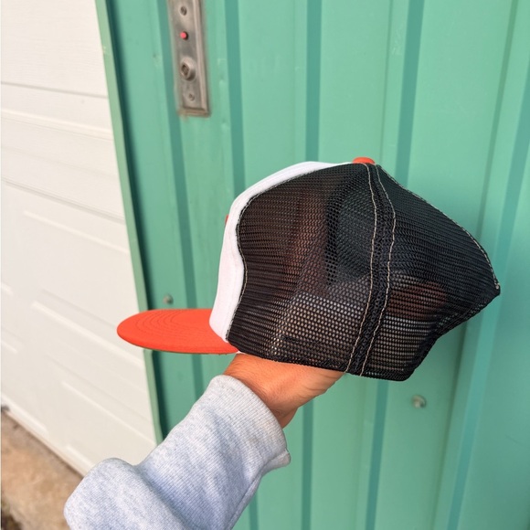 Vintage Baltimore Orioles baseball mlb mesh trucker hat snapback FLETCHER - Picture 6 of 8